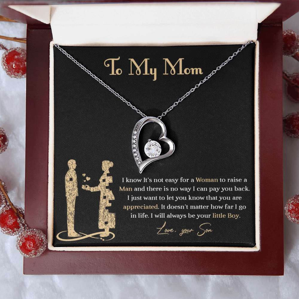 Forever love necklace for mom from son