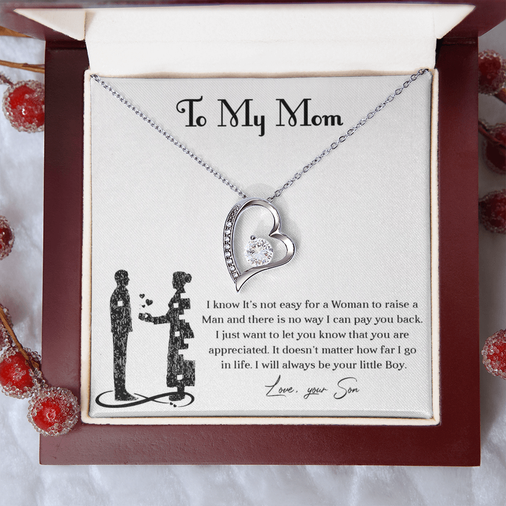 Forever love necklace for mom from son