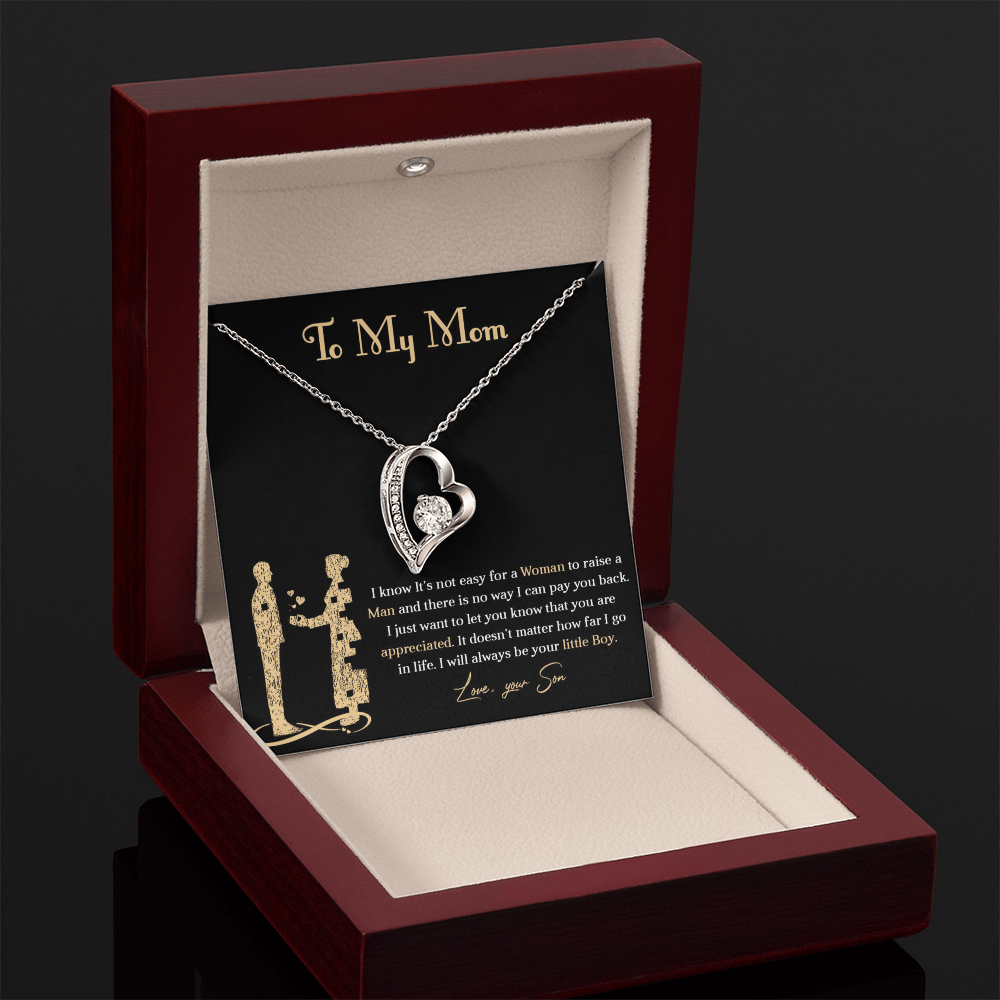 Forever love necklace for mom from son