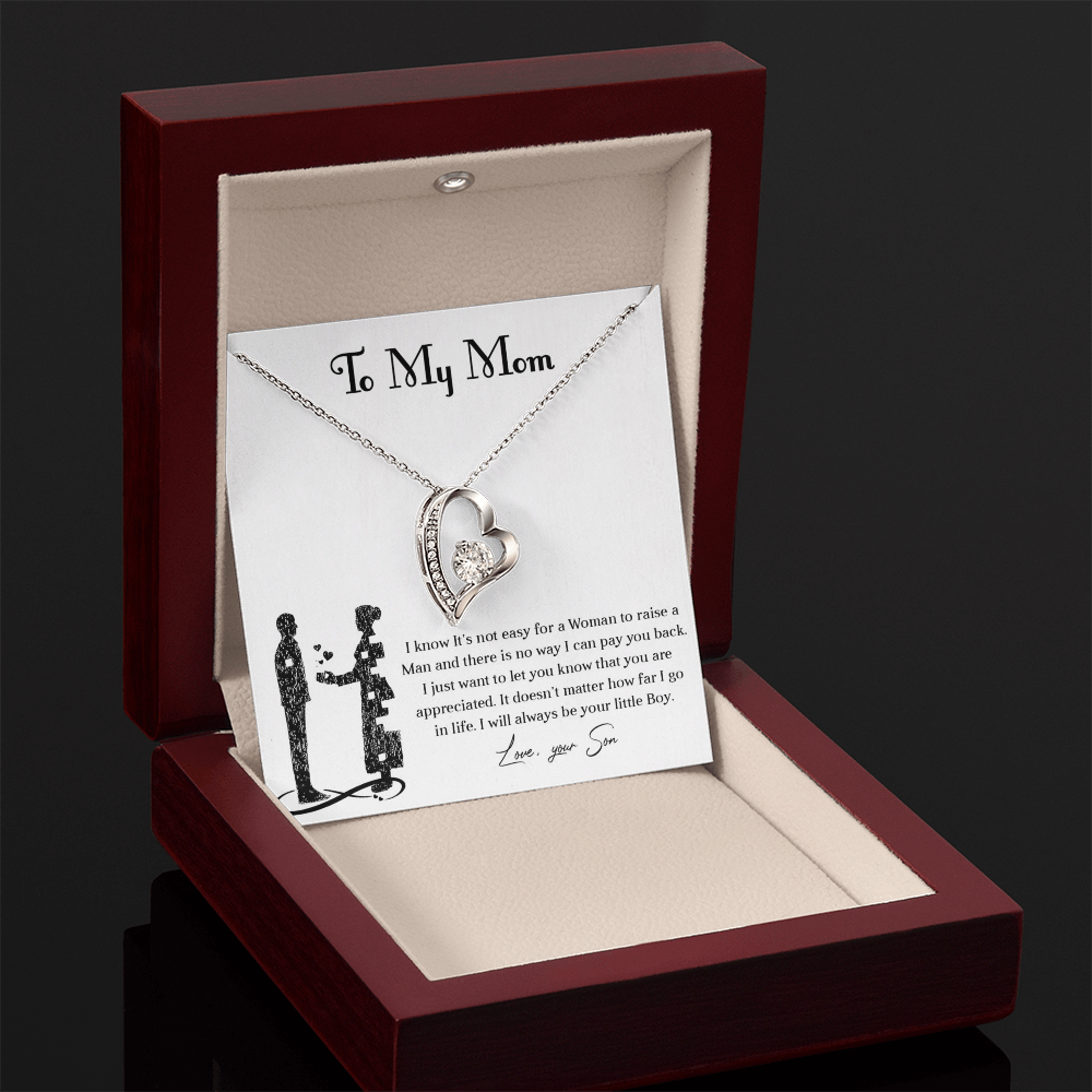 Forever love necklace for mom from son