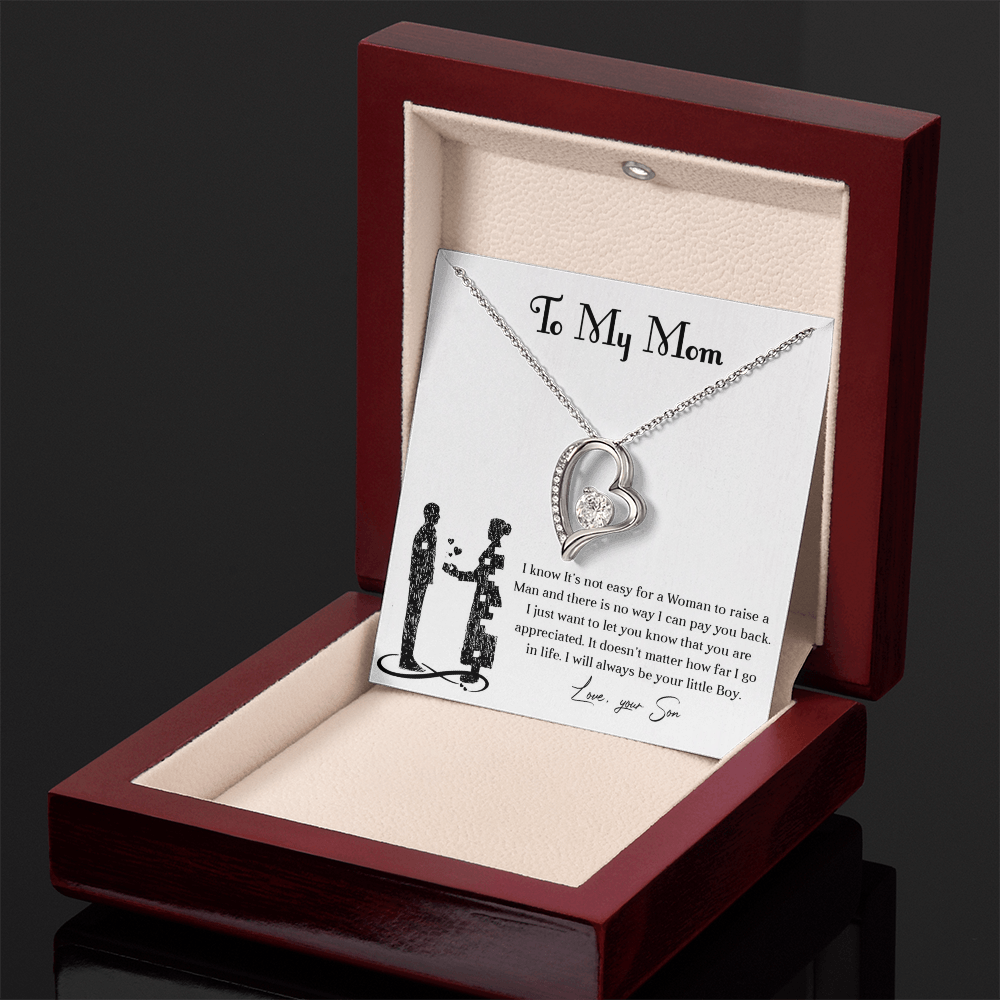 Forever love necklace for mom from son