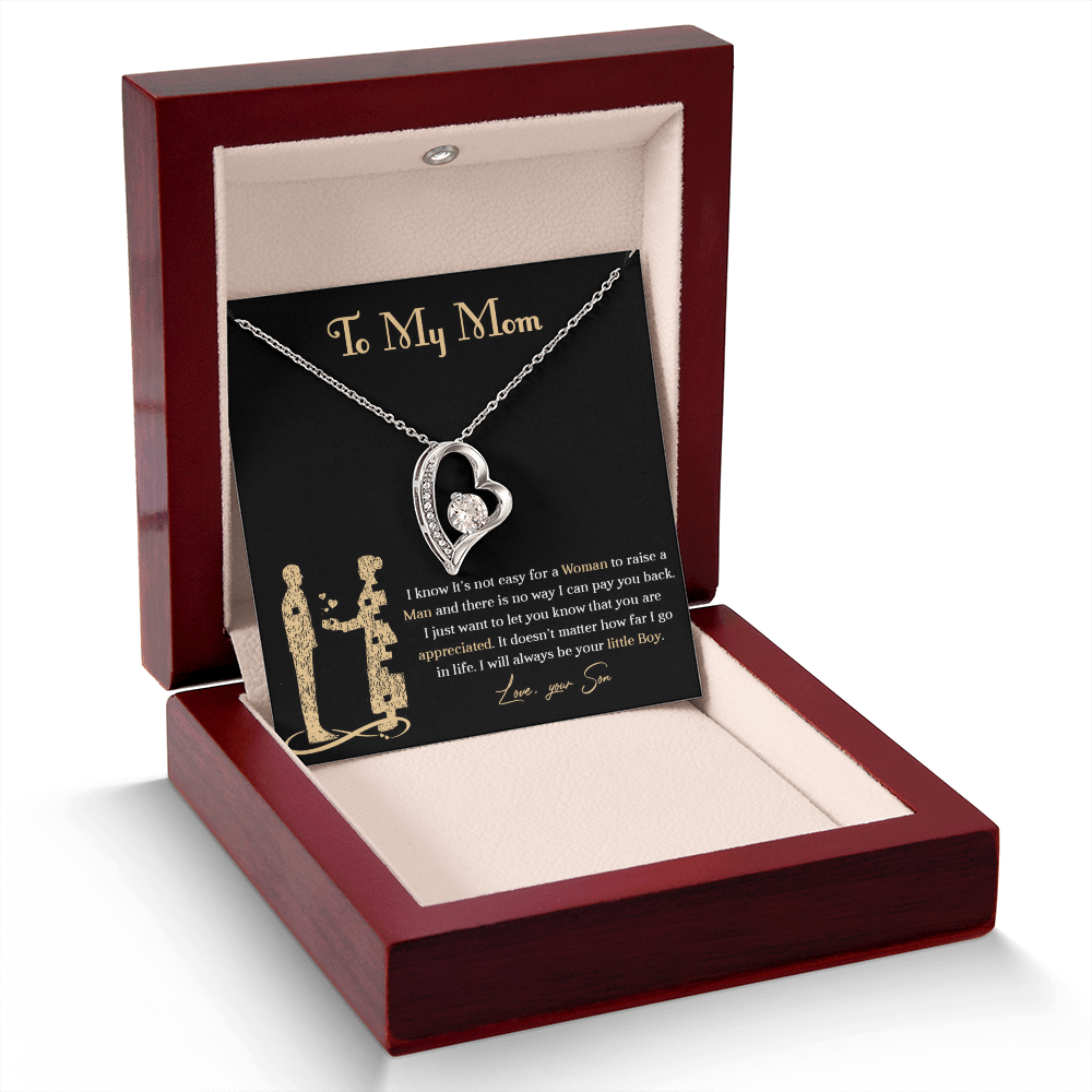 Forever love necklace for mom from son