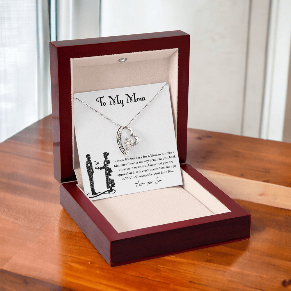 Forever love necklace for mom from son