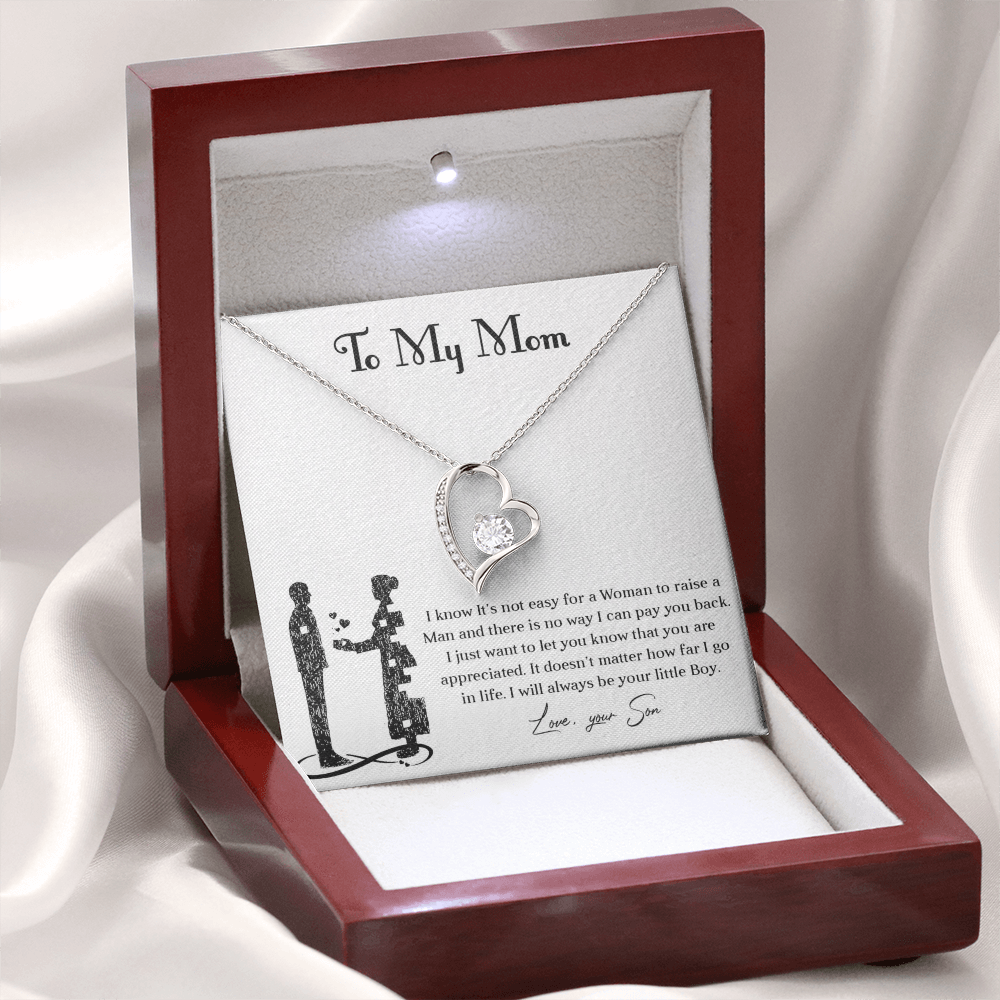 Forever love necklace for mom from son