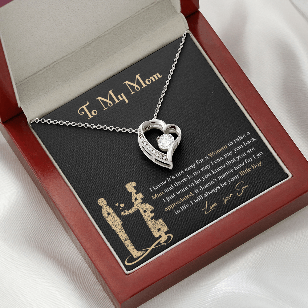 Forever love necklace for mom from son