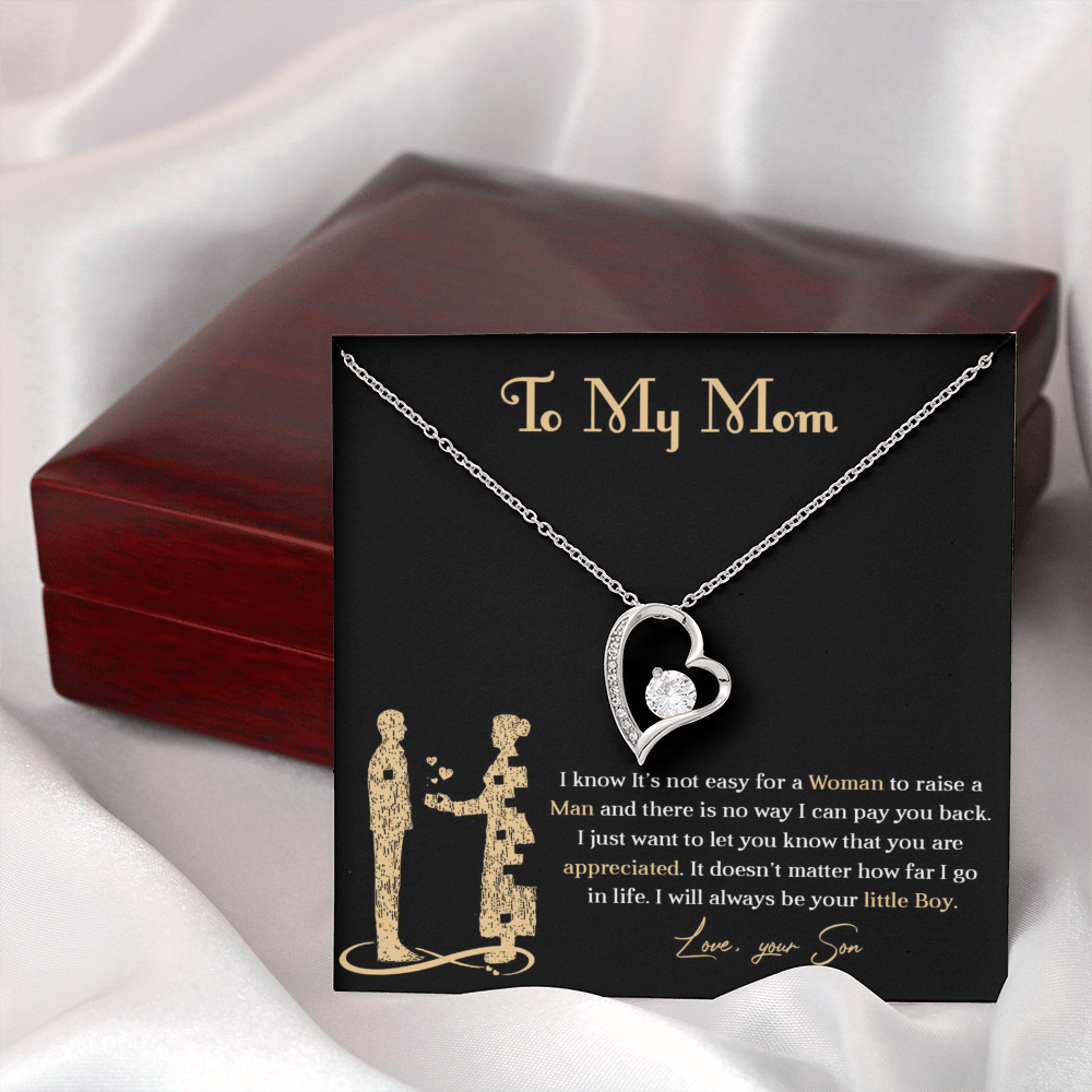 Forever love necklace for mom from son