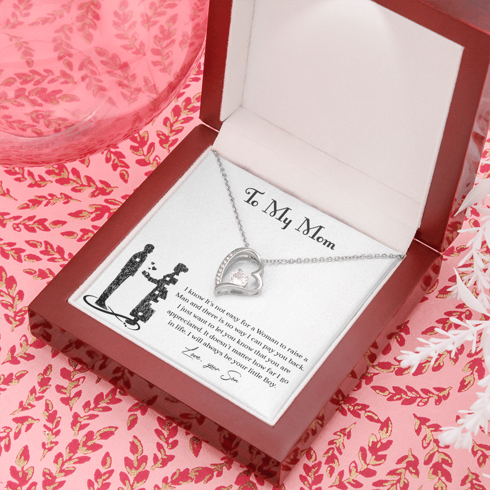 Forever love necklace for mom from son