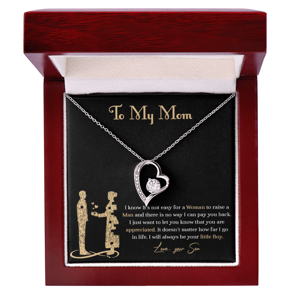 Forever love necklace for mom from son