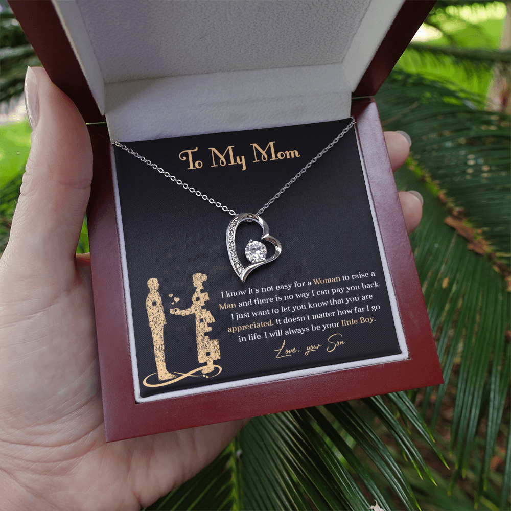 Forever love necklace for mom from son