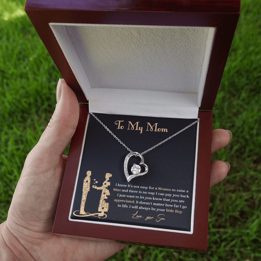 Forever love necklace for mom from son