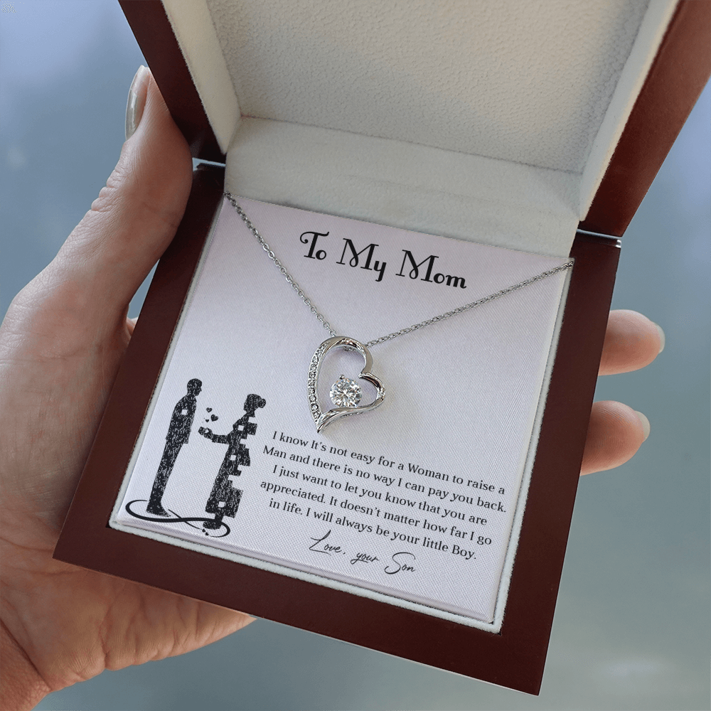 Forever love necklace for mom from son
