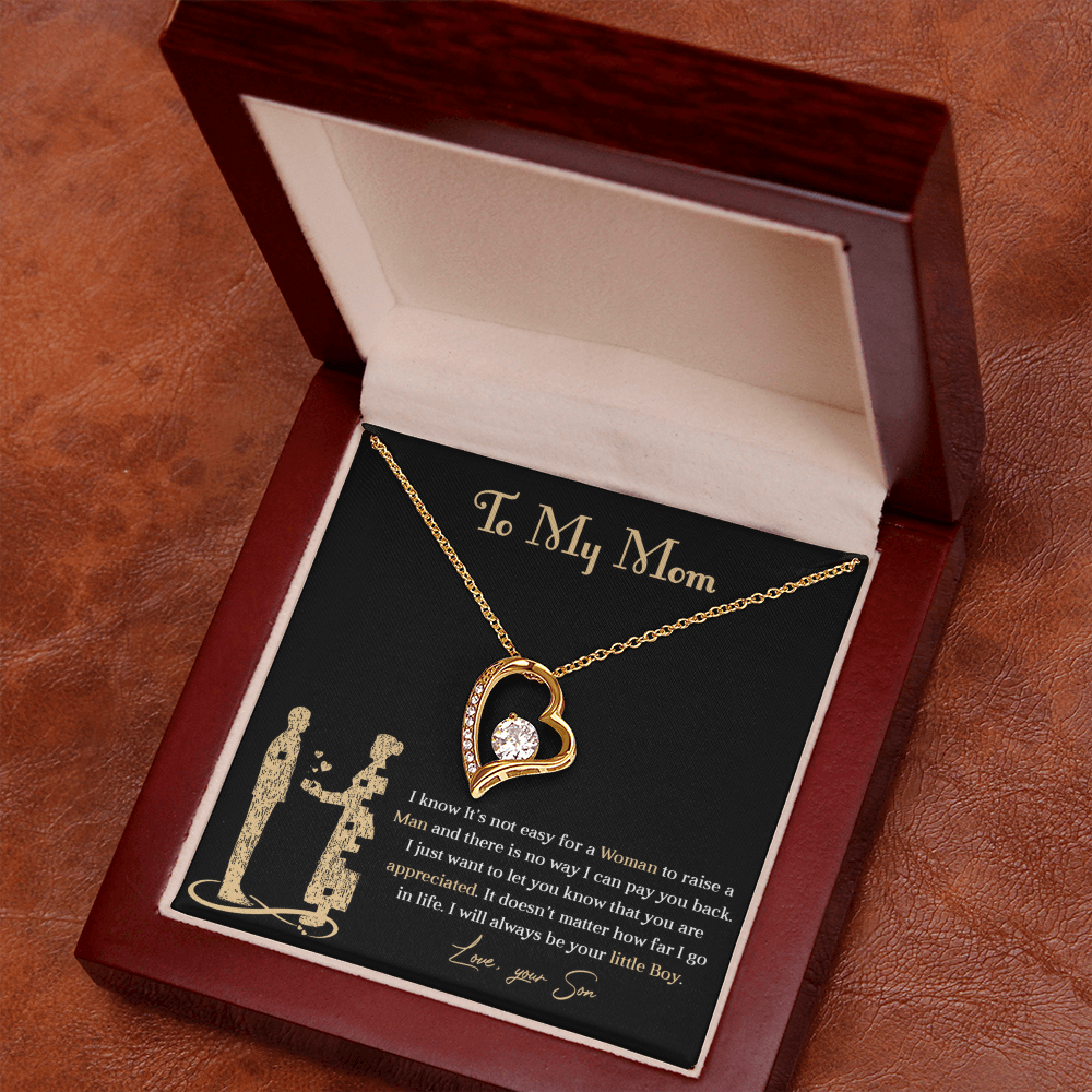 Forever love necklace for mom from son