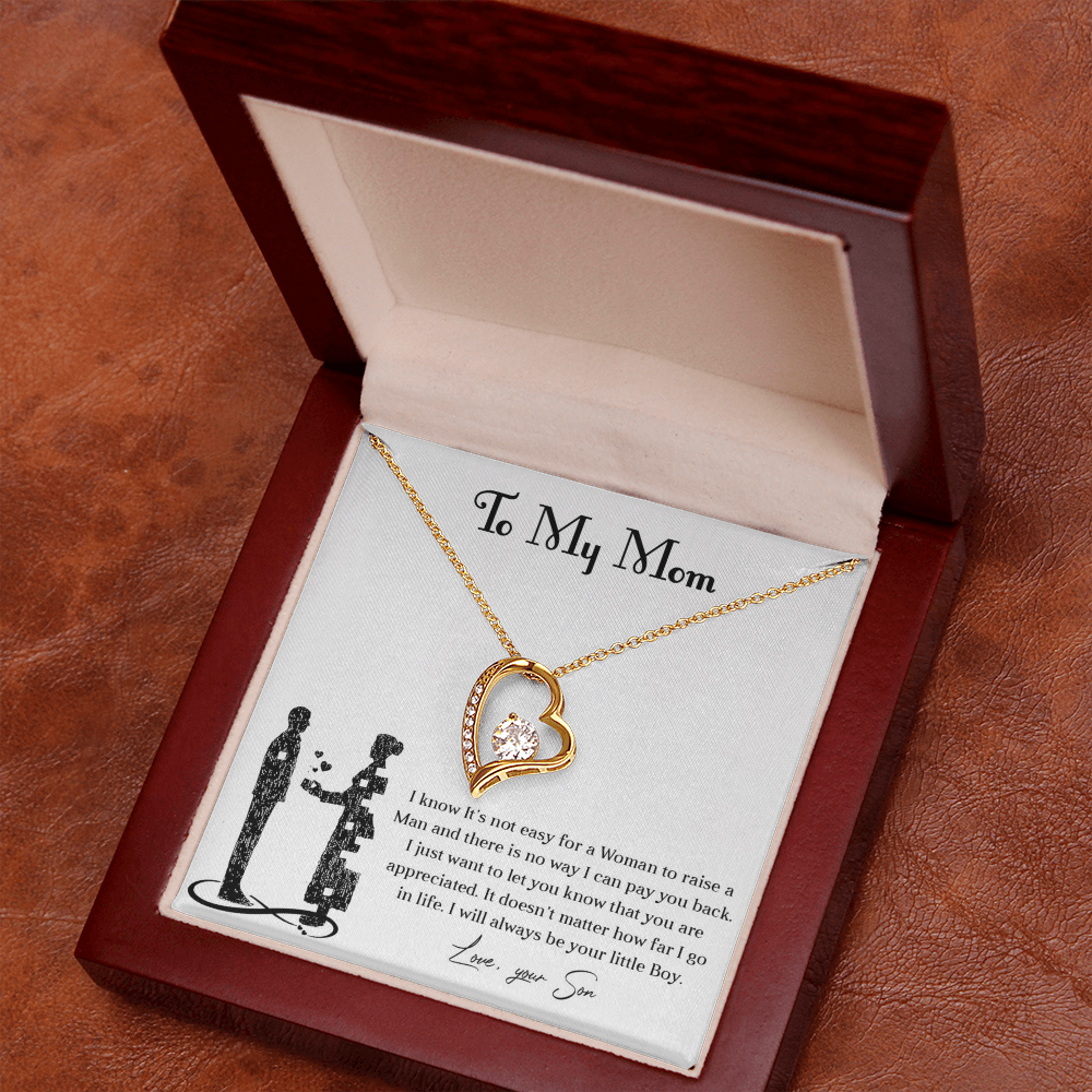 Forever love necklace for mom from son