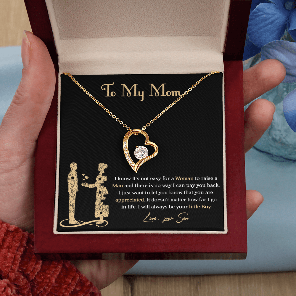 Forever love necklace for mom from son
