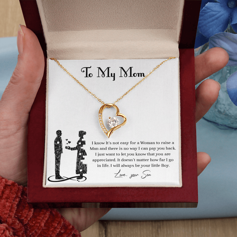 Forever love necklace for mom from son