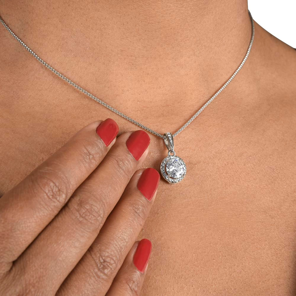 TO MY WIFE NECKLACE WITH BEAUTIFUL MESSAGE CARD, ANNIVERSARY GIFT FOR HER