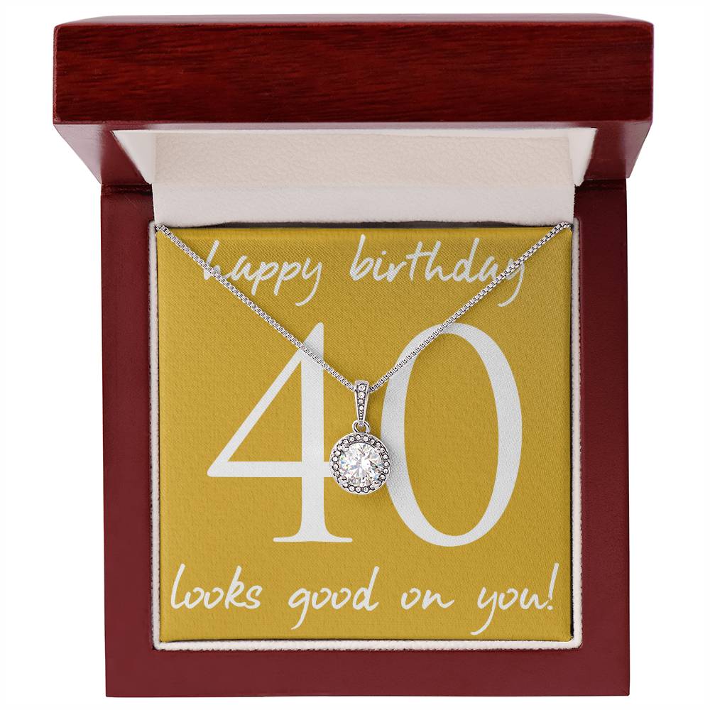 HAPPY BIRTHDAY, ETERNAL HOPE NECKLACE WITH MESSAGE CARD, UNIQUE BIRTHDAY GIFT FOR HER, NECKLACE JEWELLERY