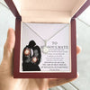 To My Soulmate, Sterling Silver Eternal Hope Necklace For Her, Birthday/ Anniversary Gift For Her, From Him