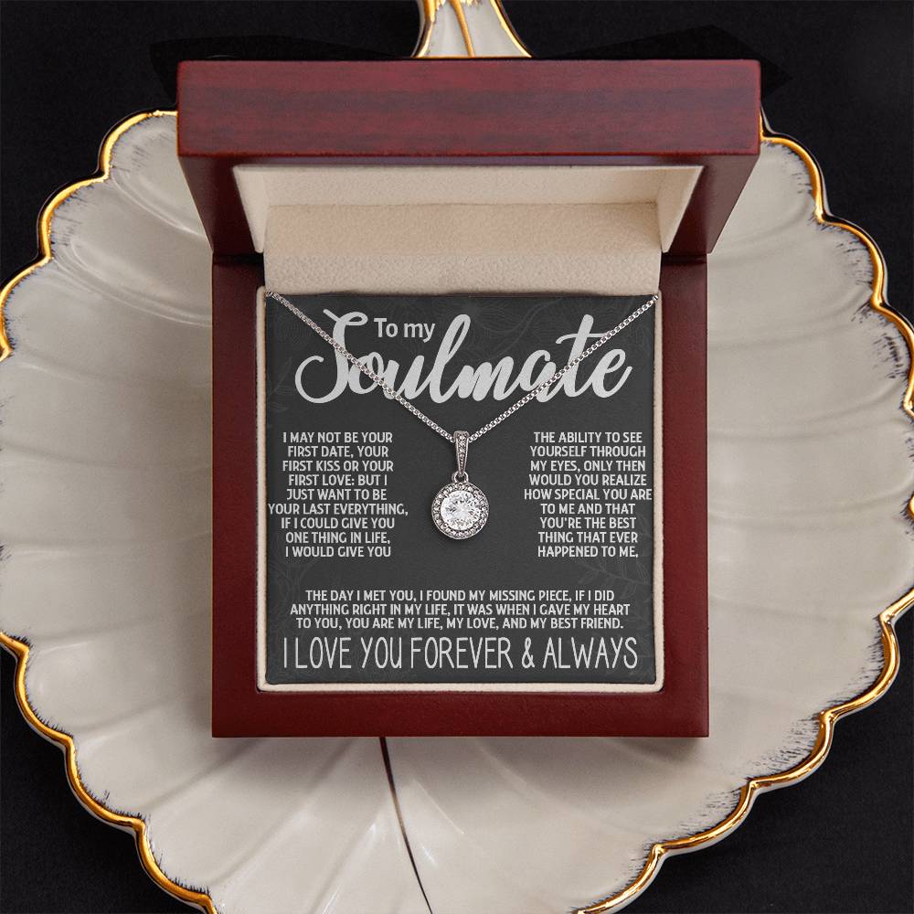 TO MY SOULMATE ETERNAL HOPE NECKLACE, I LOVE YOU FOREVER & ALWAYS, BIRTHDAY / ANNIVERSARY GIFT FOR HER