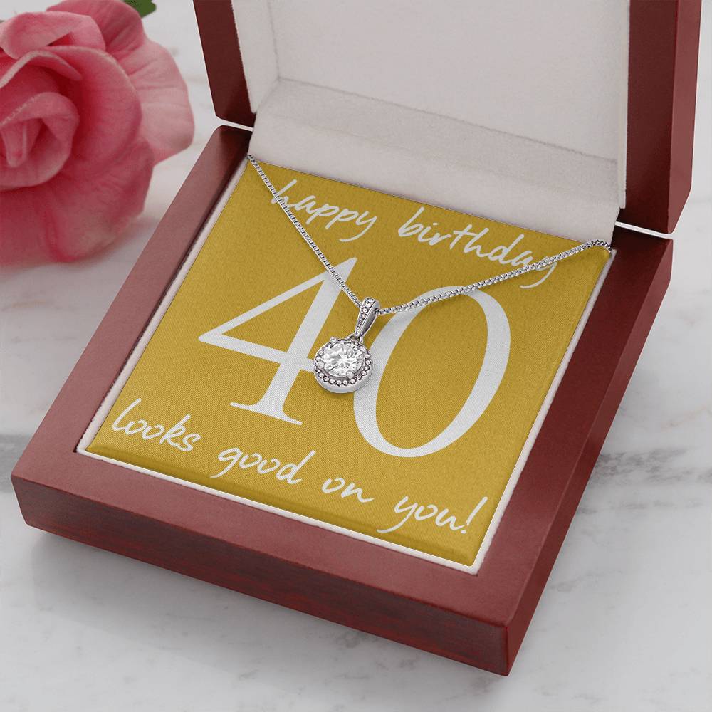 HAPPY BIRTHDAY, ETERNAL HOPE NECKLACE WITH MESSAGE CARD, UNIQUE BIRTHDAY GIFT FOR HER, NECKLACE JEWELLERY