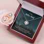 TO MY BETTER HALF, LOVE KNOT EARRING AND NECKLACE SET WITH MESSAGE CARD, UNIQUE GIFT FOR HER, ANNIVERSARY AND BIRTHDAY GIFT, NECKALCE JEWELLERY FOR HER