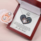TO MY WIFE, LOVE KNOT EARRING & NECKACLE SET, GIFT FOR HER, BIRTHDAY AND ANNIVERSARY GIFT FOR WIFE, NECKLACE JWELLERY FOR HER FROM HUSBAND