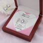 I LOVE YOU, LOVE KNOT EARRING AND NECKLACE SET, UNIQUE GIFT FOR HER WITH MESSAGE CARD, NECKALCE JEWELLERY, ANNIVERSARY AND BIRTHDAY GIFT, JEWELLERY FOR HER