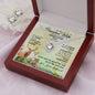 TO MY PRECIOUS WIFE, LOVE KNOT EARRING AND NECKLACE SET WITH MESSAGE CARD, UNIQUE GIFT FOR WIFE, ANNIVERSARY AND BIRTHDAY GIFT, NECKALCE JEWELLERY FOR HER FROM HUSBAND
