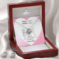 I LOVE YOU, LOVE KNOT EARRING AND NECKLACE SET, UNIQUE GIFT FOR HER WITH MESSAGE CARD, NECKALCE JEWELLERY, ANNIVERSARY AND BIRTHDAY GIFT, JEWELLERY FOR HER