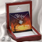 I LOVE YOU, LOVE KNOT EARRING & NECKACLE SET WITH MESSAGE CARD, ANNIVERSAY AND BIRTHDAY GIFT FOR HER
