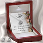 TO MY LOVE, LOVE KNOT EARRING AND NECKLACE SET, ANNIVERSARY AND BIRTHDAY GIFT, UNIQUE GIFT WITH MESSAGE CARD FOR HER, NECKALCE JEWELLERY