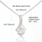 My Soulmate, Alluring Beauty Necklace With Message Card, Pendant For Her, Birthday, Gift For Her, Jewelry For Her, Anniversary Gift, Flawless Necklace With Message Card