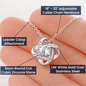 To My Loving Mom I Love You Knot Necklace For Mother's Day