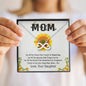 Mom, Infinity Hearts Necklace With I Need To Say You I Love You Message Card, Anniversary, Mother's Day Gift From Daughter, Birthday, Pendant For Her, Jewelry For Her