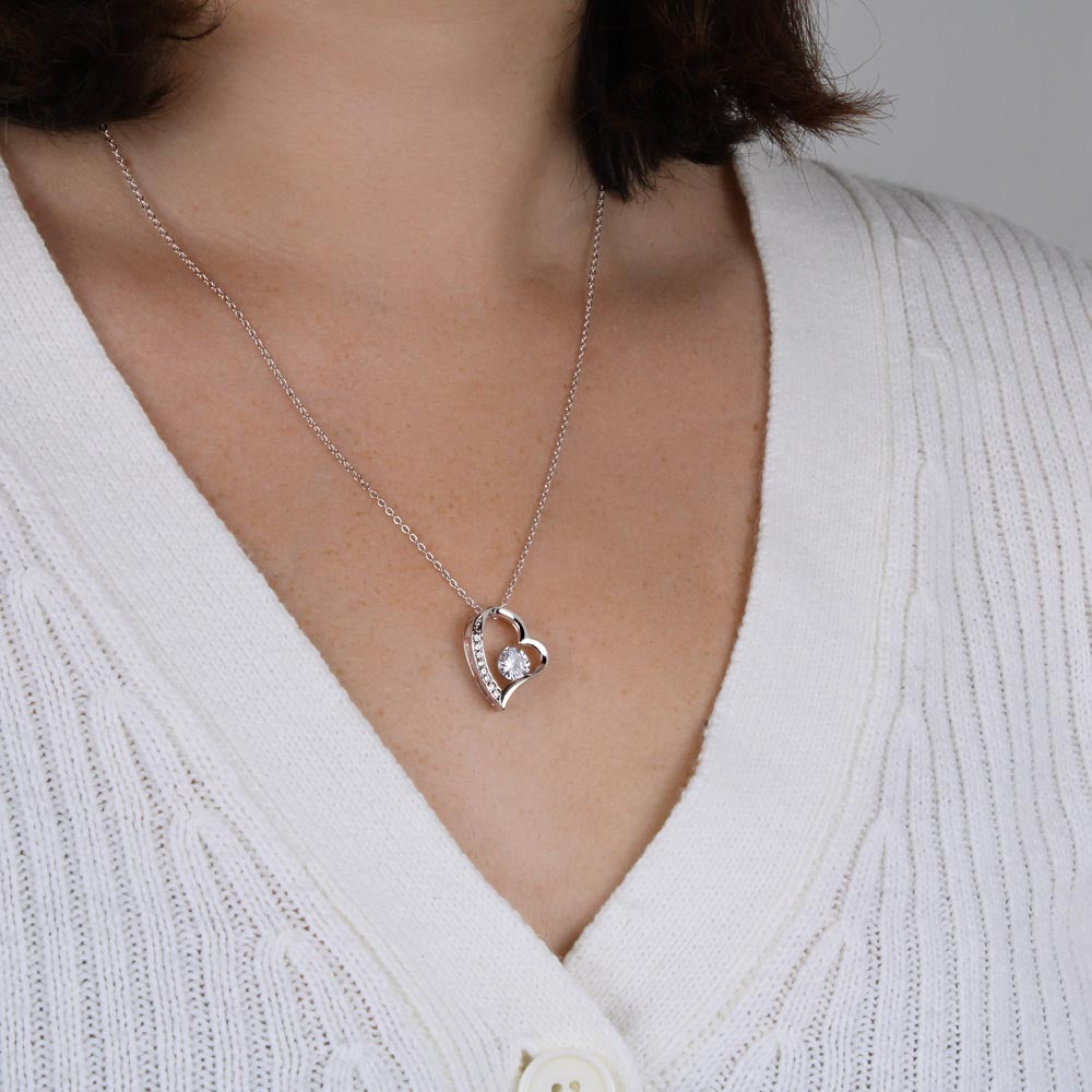 Forever love necklace for mom from son
