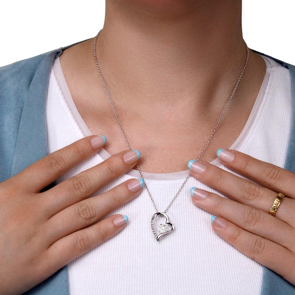 Forever love necklace for mom from son