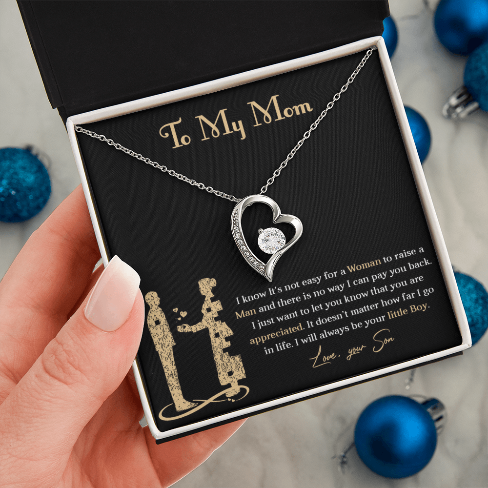 Forever love necklace for mom from son