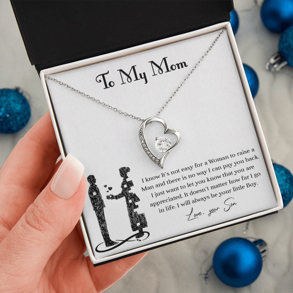 Forever love necklace for mom from son