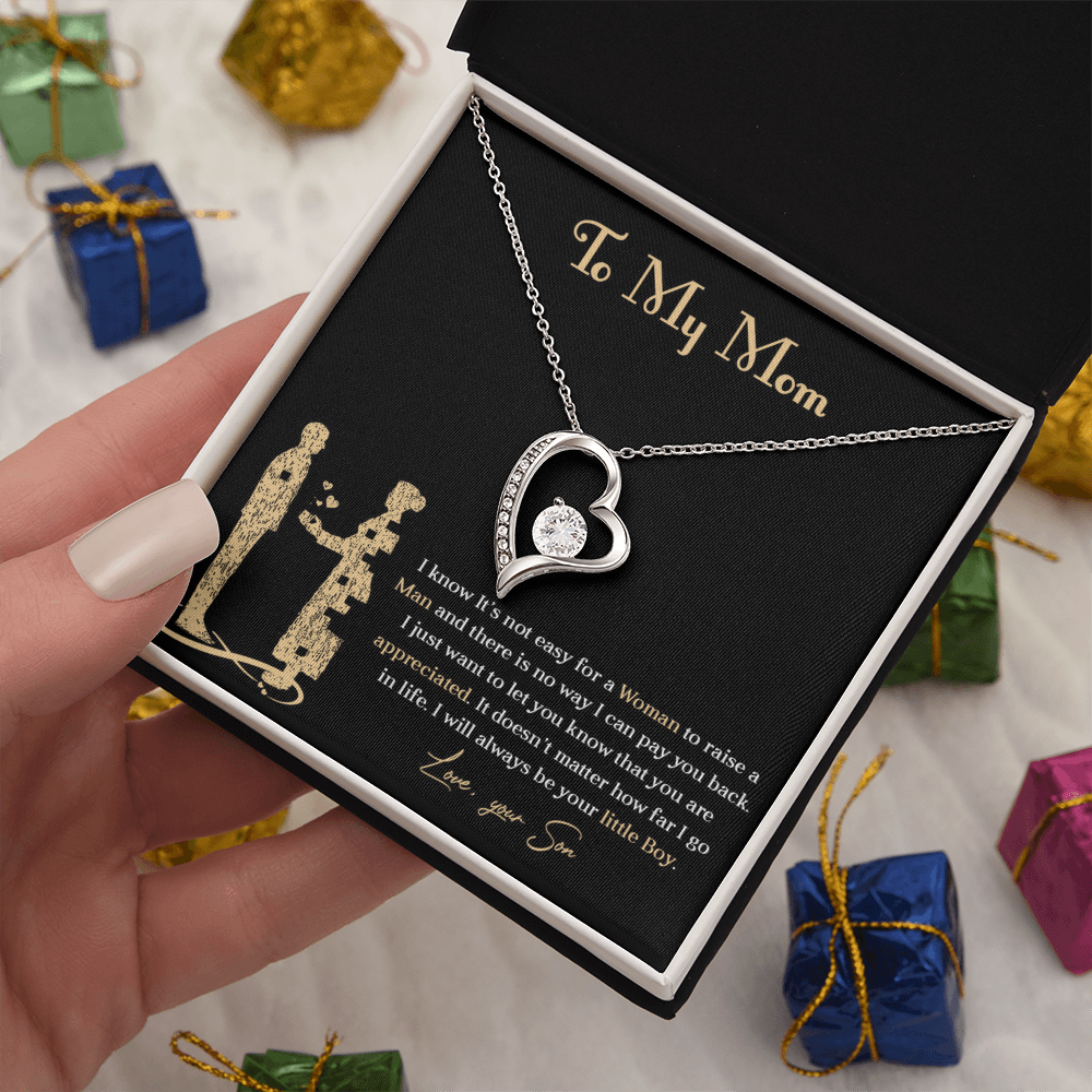 Forever love necklace for mom from son