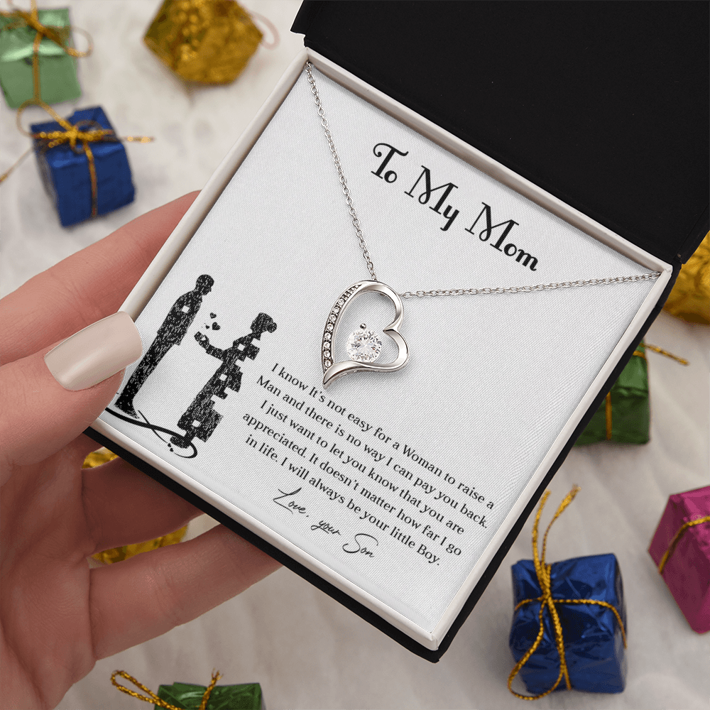 Forever love necklace for mom from son