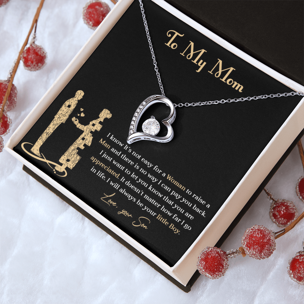 Forever love necklace for mom from son