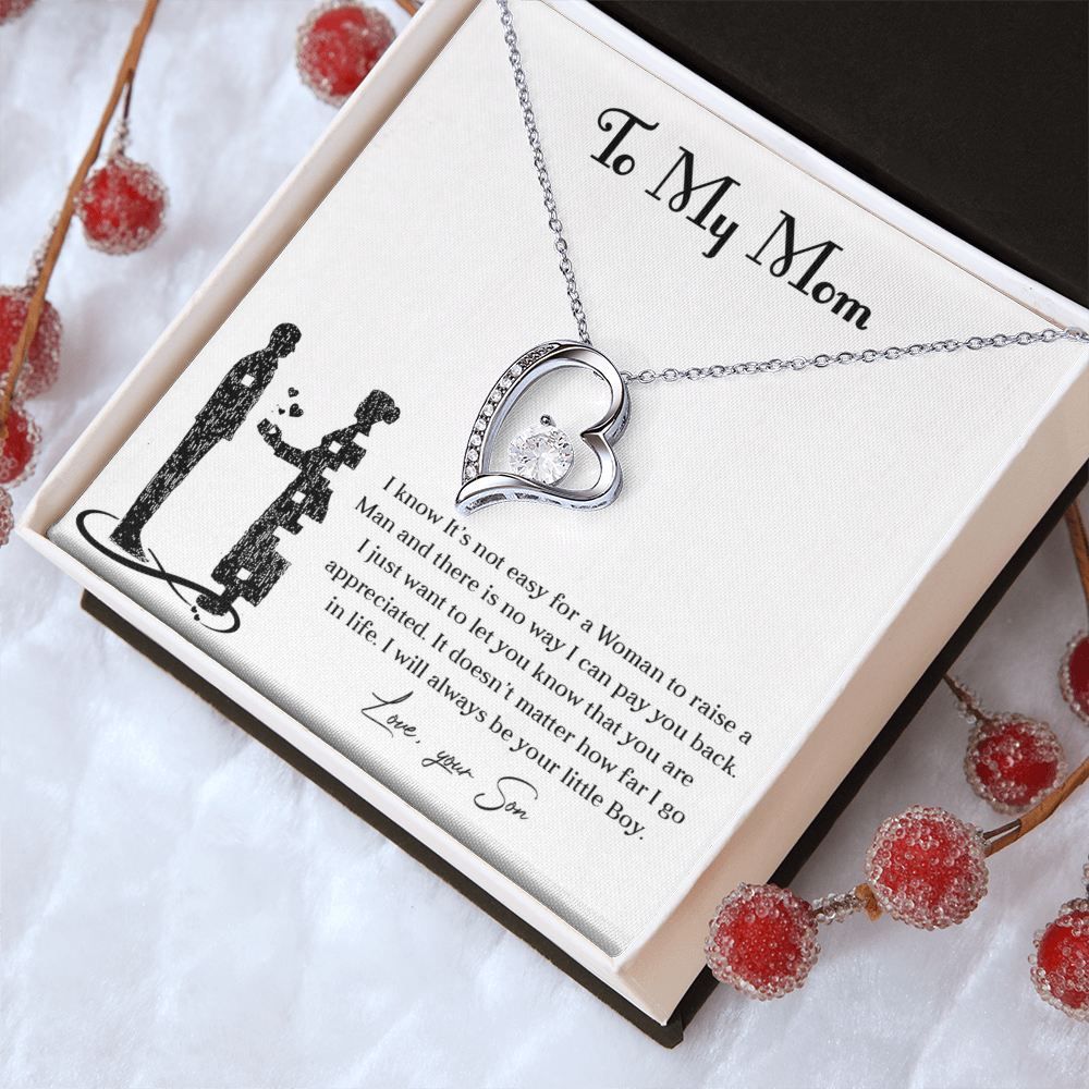 Forever love necklace for mom from son