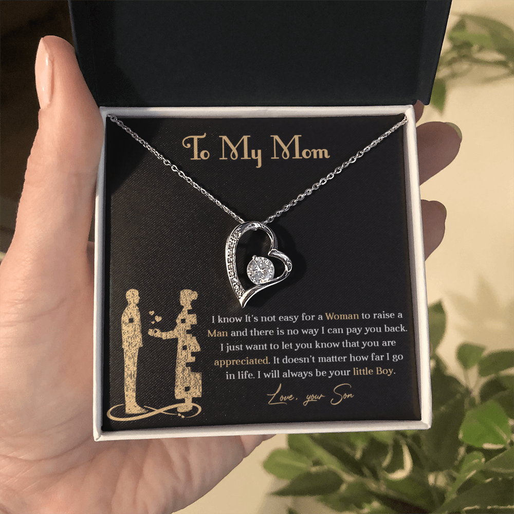 Forever love necklace for mom from son