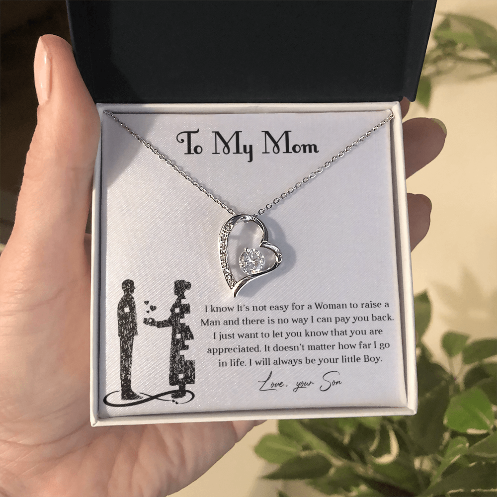 Forever love necklace for mom from son