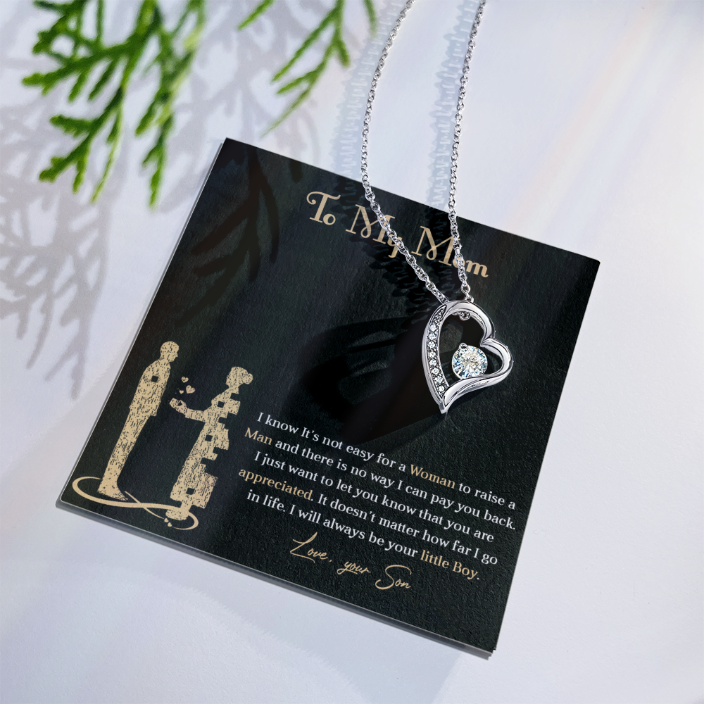 Forever love necklace for mom from son