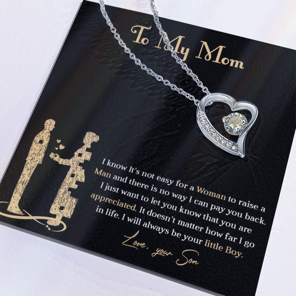 Forever love necklace for mom from son