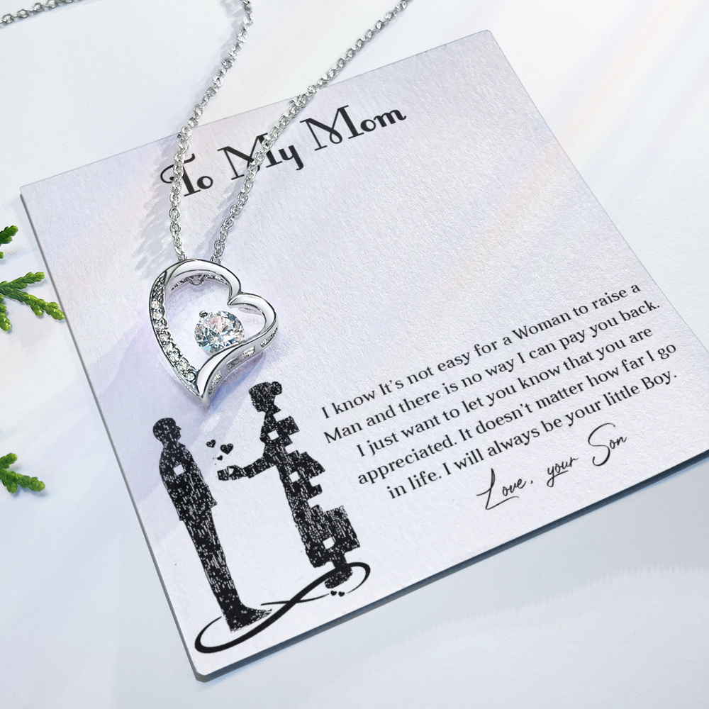 Forever love necklace for mom from son