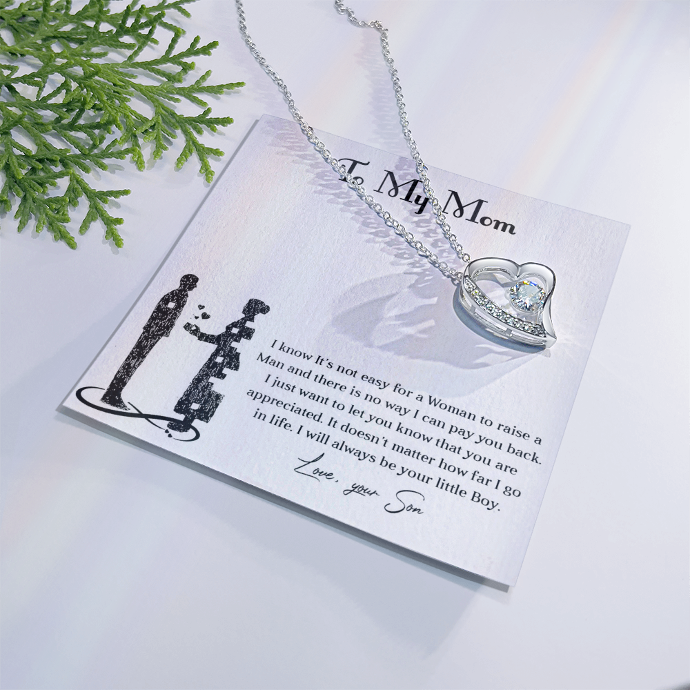 Forever love necklace for mom from son