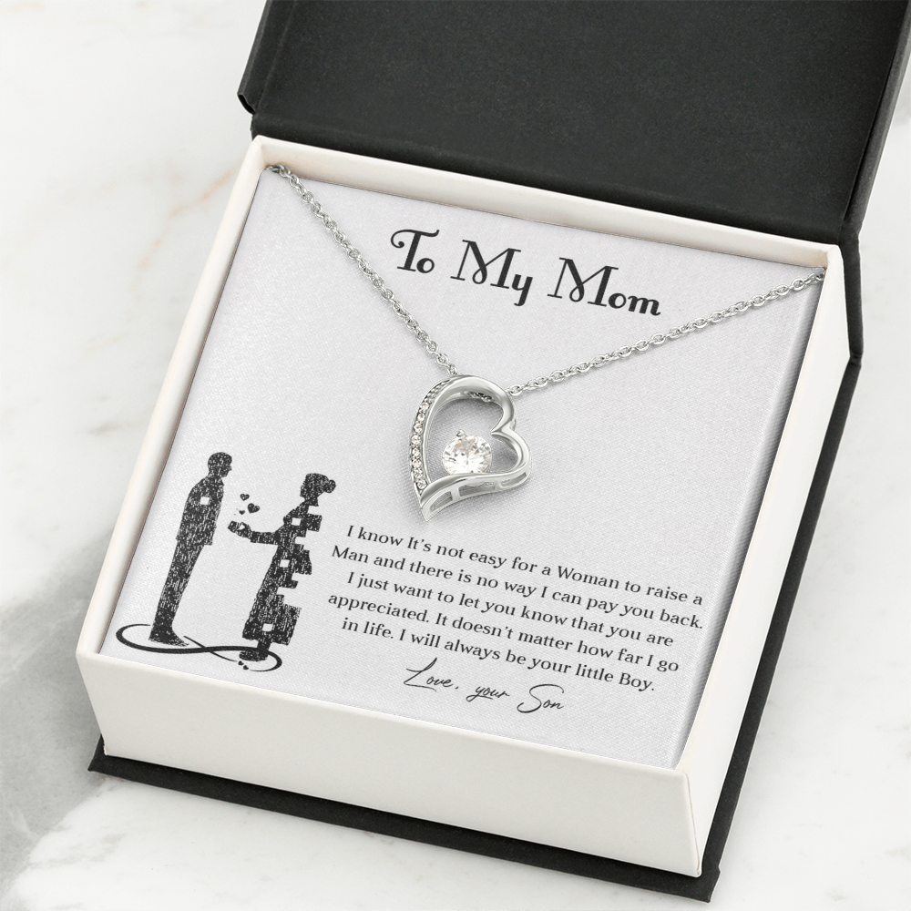 Forever love necklace for mom from son