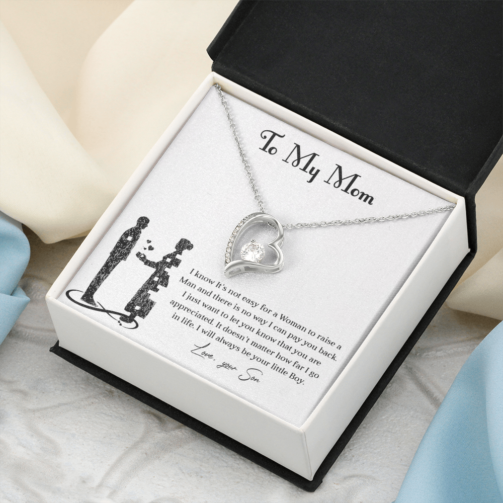 Forever love necklace for mom from son